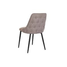 DKD Home Decor Jedilni stol DKD Home Decor Kovina Poliester Svetlo siva (50 x 58 x 85 cm)