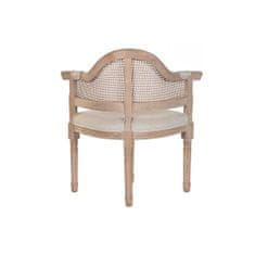 DKD Home Decor Jedilni stol DKD Home Decor Fir Beige Poliester (67 x 51 x 85 cm)