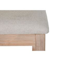 DKD Home Decor Jedilni stol DKD Home Decor Fir Beige Poliester (46 x 53 x 90 cm)