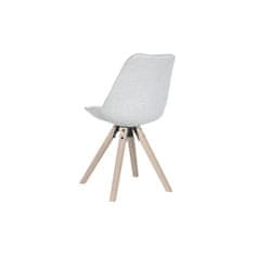 DKD Home Decor Jedilni stol DKD Home Decor Poliester Svetlo siv hrast (48 x 44 x 84 cm)