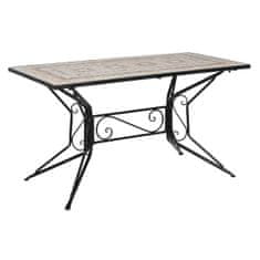 DKD Home Decor Miza DKD Home Decor Siva zunanja 140 x 70 x 75,5 cm Keramični kovanci
