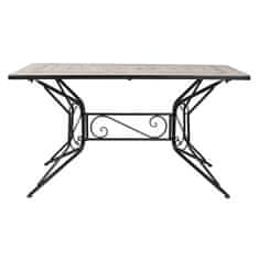 DKD Home Decor Miza DKD Home Decor Siva zunanja 140 x 70 x 75,5 cm Keramični kovanci