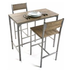 Versa Garnitura mize z 2 stoloma Versa MDF Wood (45 x 87 x 89 cm)