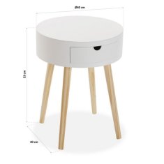 Versa Stranska mizica Versa MDF Wood (40 x 53 x 40 cm)
