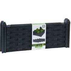 ProGarden Dvignjena postelja 45 x 45 x 18 cm črna plastika KO-R10000250