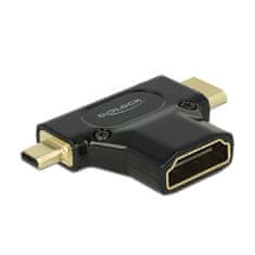 Delock adapter HDMI-C Mini M / HDMI-D mikro M / HDMI Ž 65666
