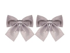 LAALU.cz Komplet 2 trakov: Luknjici srebrni sijajni 13 x 13 cm