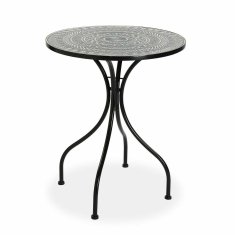 Versa Stranska mizica Versa Mosaic Circular Grey Metal (60 x 71 cm)