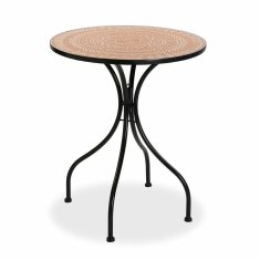 Versa Miza Versa Orange Priložnostno pohištvo Vrtno pohištvo Kovina Plastika 60 x 71 cm