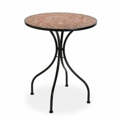 Versa Stranska mizica Versa Mosaic Circular Red Metal (60 x 71 cm)