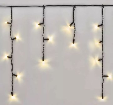 LAALU.cz Božična svetlobna veriga s previsi WARM WHITE 3 x 0,4 m - PROFI - povezovalna