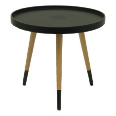 BigBuy Stranska miza Cabezarados P&amp;C 74NE Black
