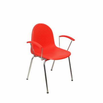 BigBuy Reception Chair Ves P&C 4320NA Orange (4 uds)