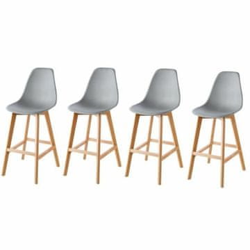 BigBuy Tabure Sacha Grey (45,5 x 56 x 102 cm) (4 enote)