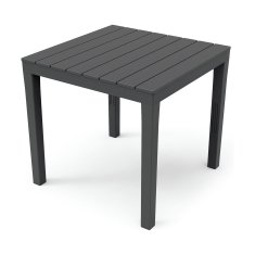 BigBuy Stranska miza IPAE Progarden Bali Black Resin (78 x 78 x 72 cm)