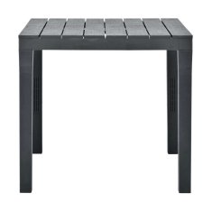 BigBuy Stranska miza IPAE Progarden Bali Black Resin (78 x 78 x 72 cm)