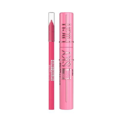 Maybelline Lash Sensational Sky High Set maskara 7,2 ml Odtenek Pink Air + svinčnik za oči 1,3 g Odtenek 802 Ultra Pink