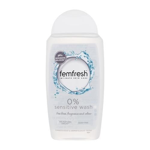 FEMFRESH 0% Sensitive Wash nežen gel za intimno umivanje za občutljivo kožo za ženske