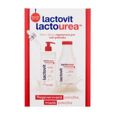 Lactovit LactoUrea Regenerating Set losjon za telo Lactourea Regenerating Body Milk 400 ml + gel za prhanje Lactourea Regenerating Shower Gel 500 ml za ženske