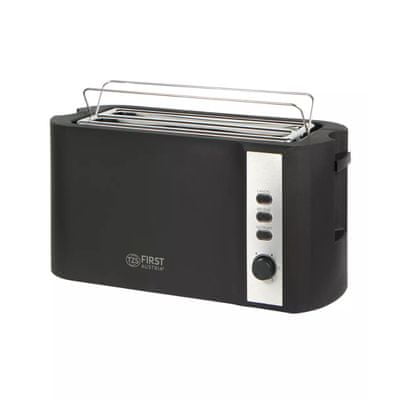 First Austria toaster, 1400 W, črno-bel