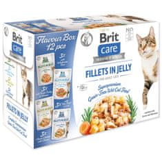 Brit Care Cat Flavour box fileti v želeju Multi 12x85g