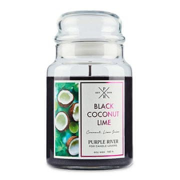 Svíčka Purple River velká, Black Coconut Lime, Černá kokosová limetka, 623 g