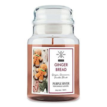 Svíčka Purple River velká, Gingerbread, Perníček, 623 g
