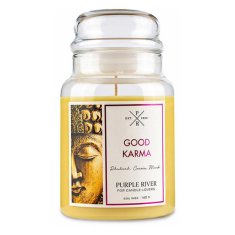 Svíčka Purple River velká, Good Karma, Dobrá karma, 623 g