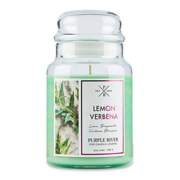Svíčka Purple River velká, Lemon Verbena, Citronová verbena, 623 g