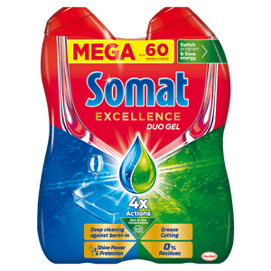  Somat Excellence Duo gel za pomivalni stroj, 60 pranj