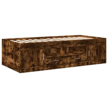 Vidaxl Dnevna postelja s predali brez vzmetnice 75x190 cm