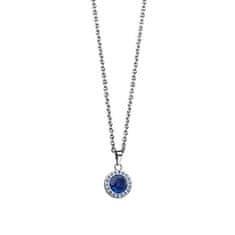 Bering Jeklena ogrlica Decent Artic Symphony Blue Crystal 429-77-450