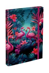BAAGL mape za šolske zvezke A4 Flamingos