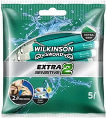 Wilkinson Sword Extra 2 Sensitive moške britvice za enkratno uporabo, 5 kos