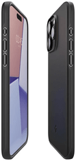 Spigen Thin Fit črn zelo tanek tanek ovitek za iPhone 15 Pro
