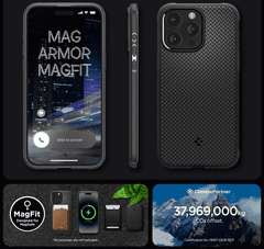 Spigen Mag Armor MagSafe ovitek za telefon iPhone 15 Pro mat črn