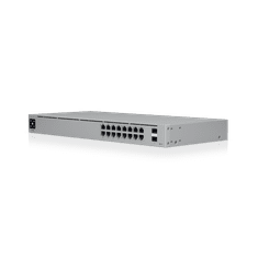 Ubiquiti USW-16-PoE stikalo, 16 x RJ45 + 2 SFP vhoda