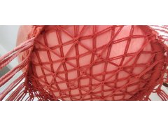 sarcia.eu Viseči stolček roza barve z blazino RIVO 120x60/80 cm 