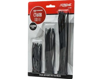 slomart Blow Op 41-404# Črne vezice za kable, komplet 60 kosov (2,5/3,5 mm)
