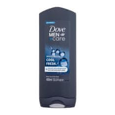 Dove Men + Care Invigorating Cool Fresh vlažilen gel za prhanje za telo, obraz in lase 400 ml za moške