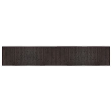 Vidaxl Preproga pravokotna temno rjava 70x400 cm bambus