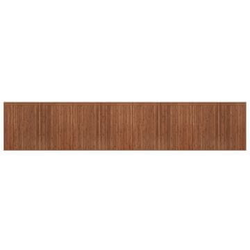 Vidaxl Preproga pravokotna rjava 80x400 cm bambus