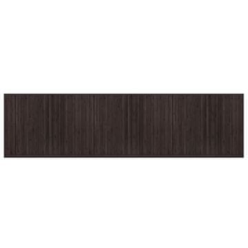 Vidaxl Preproga pravokotna temno rjava 80x300 cm bambus