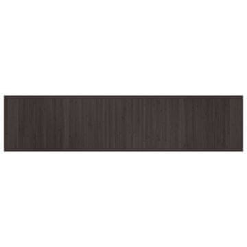 Vidaxl Preproga pravokotna temno rjava 70x300 cm bambus
