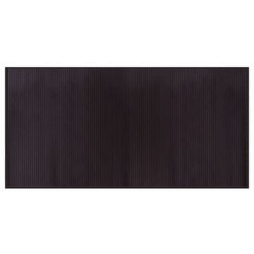 Vidaxl Preproga pravokotna temno rjava 100x200 cm bambus