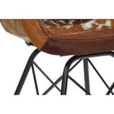 DKD Home Decor Jedilni stol DKD Home Decor 8424001623532 Bela rjava črna večbarvno usnje kovina 61 x 53 x 81,5 cm
