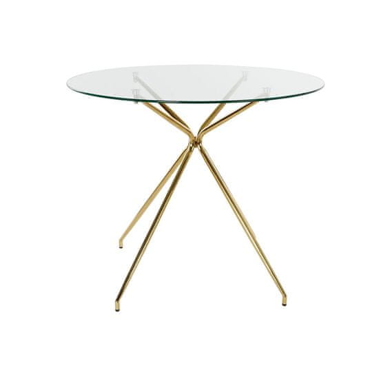 DKD Home Decor Jedilna miza DKD Home Decor Crystal Iron (90 x 90 x 75 cm)