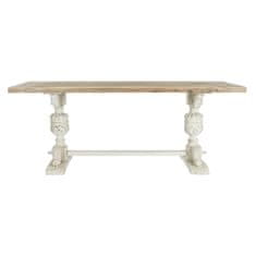 DKD Home Decor Jedilna miza DKD Home Decor Bela naravna jelka 200 x 90 x 78 cm