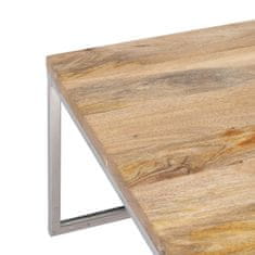 BigBuy Sredinska miza 70 x 70 x 41 cm Kovina Les 3 enote