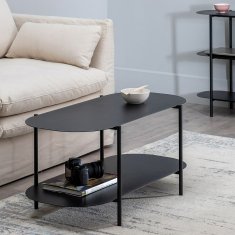 BigBuy Sredinska miza SQUARE 100 x 46 x 45 cm Jeklo